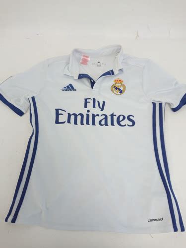 Real Madrid Adidas Climacool Football Jersey Size L Y Fly Emirates