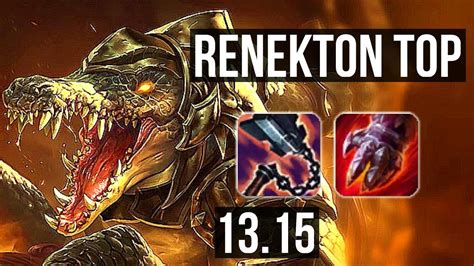 RENEKTON Vs CAMILLE TOP 9 1 6 500 Games Godlike Rank 11