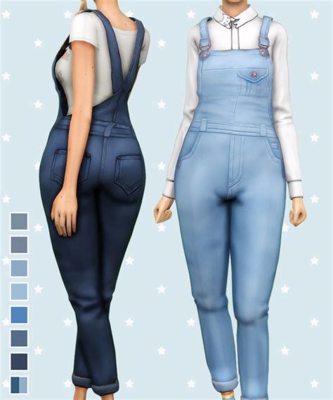 Recolored These Overalls By Pixelore And Made Butterscotch Sims