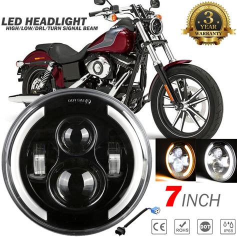 7 Inch Led Headlight Dot For Yamaha V Star Xvs 650 950 1100 Classic Stryker Parts For Sale