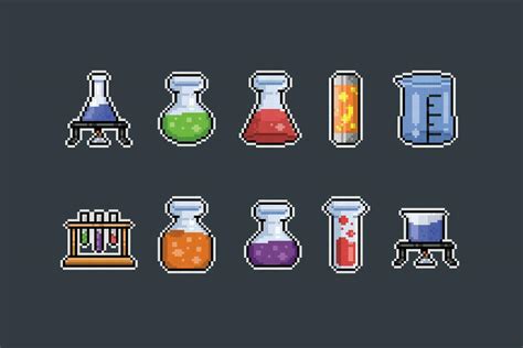 Laboratory Tube Glass In Pixel Art Style 27880010 Vector Art At Vecteezy