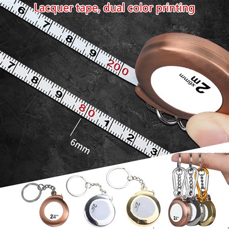 Tape Measure Keychains Functional Mini Retractable Measuring Tape