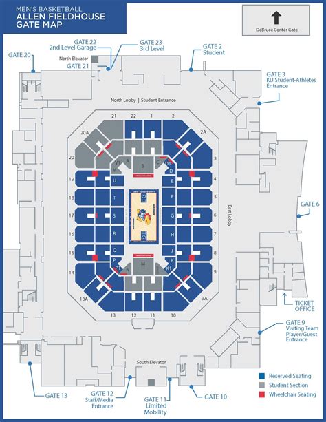 Gainbridge Fieldhouse Basketball Seating Map and Guide 18