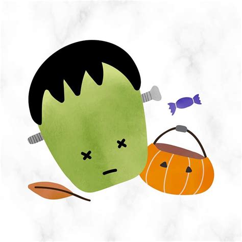 Cute frankenstein Halloween design element | Premium Vector - rawpixel