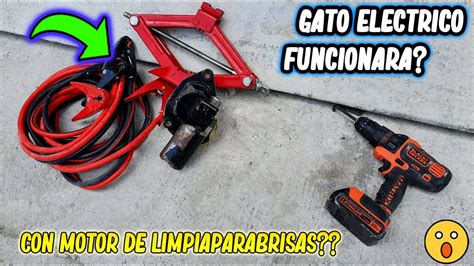 COMO HACER UN GATO ELECTRICO CON EL MOTOR DE UN LIMPIAPARABRISAS DE