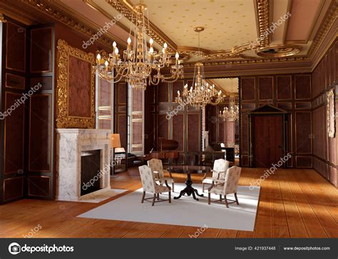 Rendering Royal Palace Interior Stock Photo by ©PhotosVac 421937448