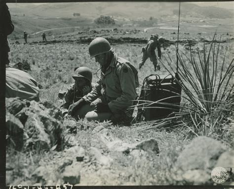 Radio Operators During Training Exercises At San Luis Obispo California On14 March 1944 The