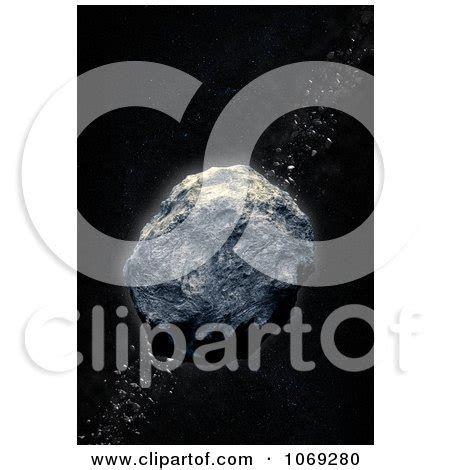 Clipart 3d Asteroid Belt - Royalty Free CGI Illustration by Mopic #1069280