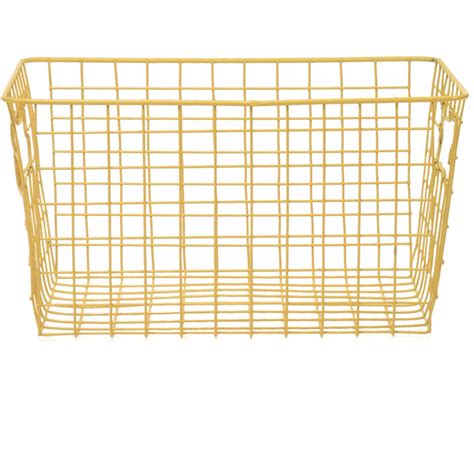 Gracie Oaks Metal Basket Wayfair