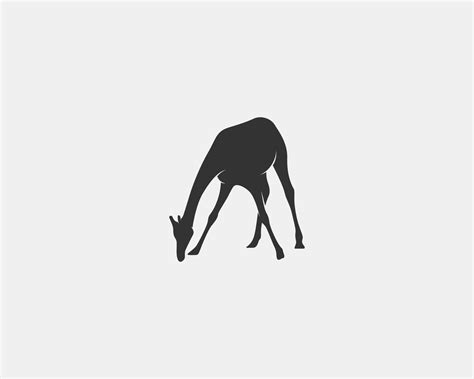 Giraffe vector silhouette 11542470 Vector Art at Vecteezy