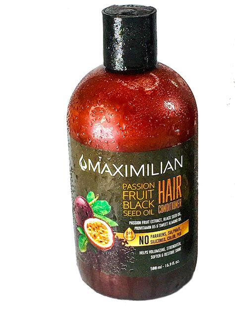 Maximilian Passion Fruit Black Seed Oil Curly Hair Shampoo Conditioner Set