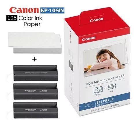 Kit Papel Tinta Canon Kp In Selphy Novo P Impressora Frete Gr Tis