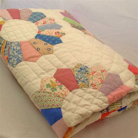 Bedding Home And Living Vintage Dresden Plate Quilt Hand Quilted Quilts Patchwork Quilts Quilts