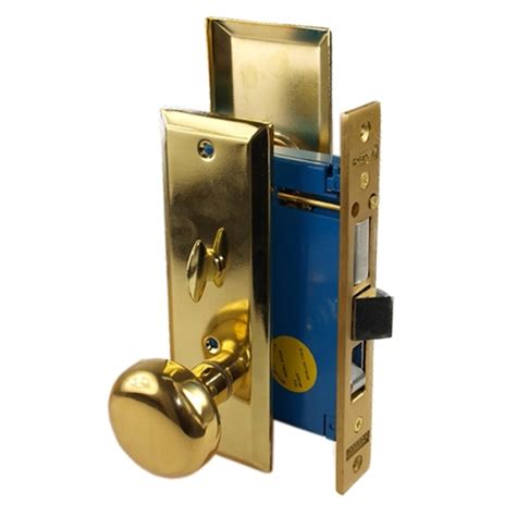 Maxtech Like Marks 114a 3 1033b Polished Brass Right Hand Heavy Duty Mortise Entry Lockset