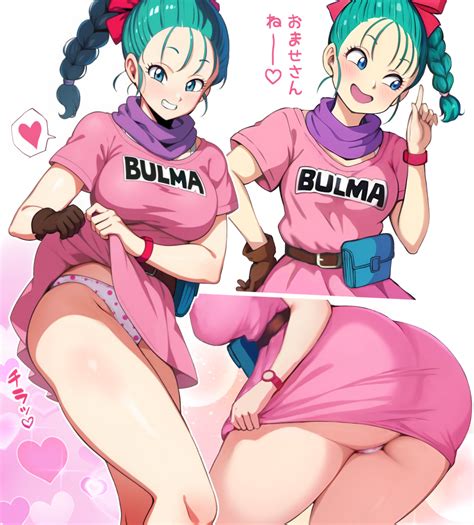 Rule 34 1girls Aqua Hair Ass Blue Eyes Blush Bulma Bulma Briefs Canonical Scene Dragon Ball