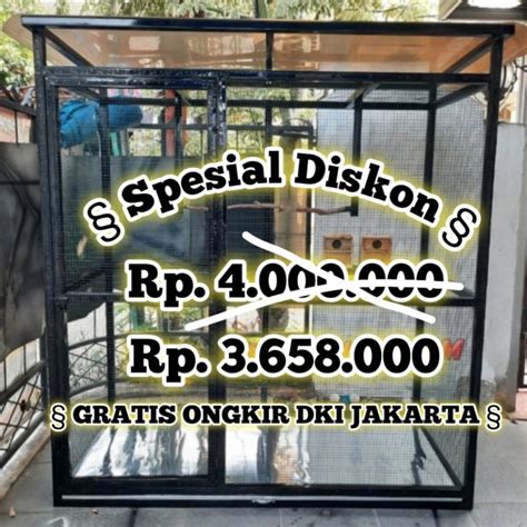 Jual Sangkar Kandang Ternak Umbaran Koloni Aviary Besar Burung Lovebird