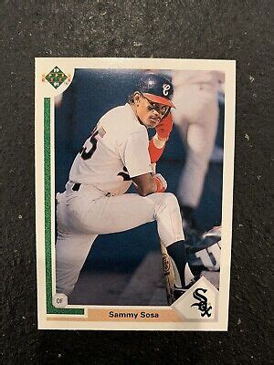 Sammy Sosa Upper Deck Baseball White Sox Error Date Of