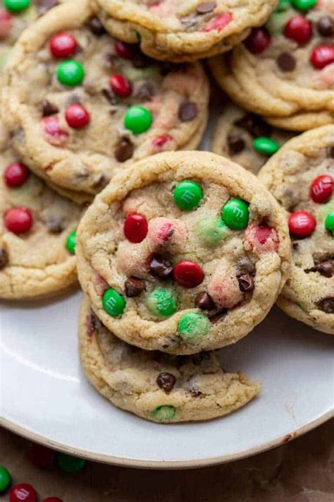 The Best Christmas Mandms Chocolate Chip Cookies Lifestyle Of A Foodie