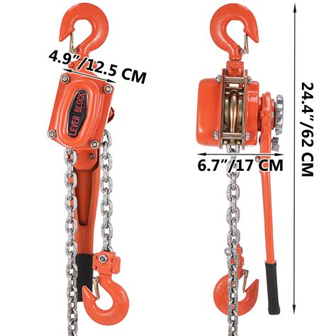 Buy Vevor T Chian Hoist Manual Lever Chain Hoist M Lbs Ft