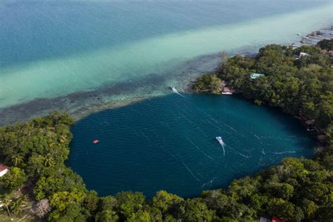 Cenote De La Bruja In Bacalar Mex Trip Canvas