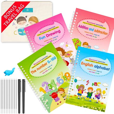 Buy Magic Ink Copybooks For Kids Reusable Handwriting Workbooks For