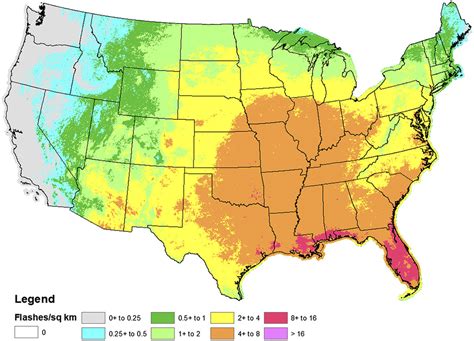 Cloud To Ground Lightning Flash Density And Thunderstorm Day