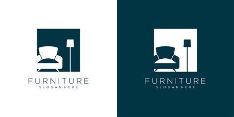 Furniture Logo Design Vector With Creative Modern Concept Style