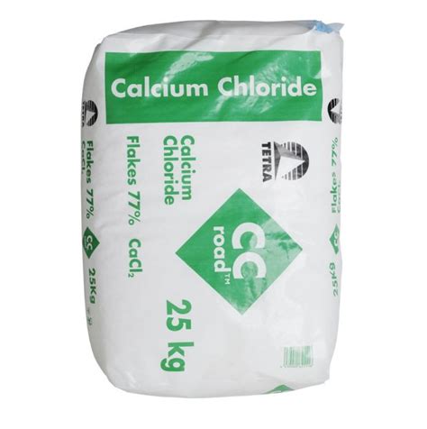 Calcium Chloride Flake Road Grade Kg Bag Peacock Salt