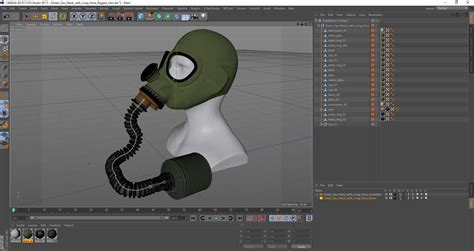 M Scara De Gas Verde Con Manguera Larga Montada Para Cinema D Modelo