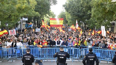 Manifestaci N Contra La Amnist A En Directo Ltima Hora En Ferraz Y