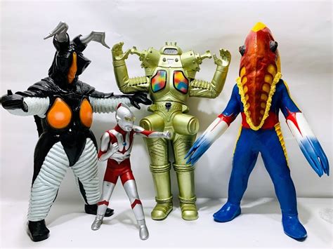 【やや傷や汚れあり】ウルトラマン キングジョー メトロン星人 ゼットン ウルトラ怪獣 ビッグソフビ フィギュア 円谷プロ 全長約23cm