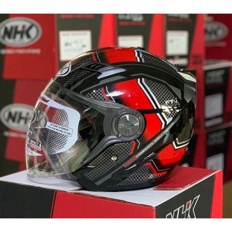 Jual Nhk Gladiator Fti Black Red Glossy Doff Shopee Indonesia