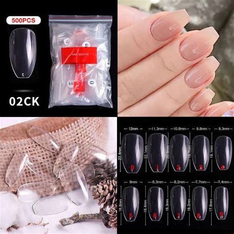 Jual Pcs Pcs Short Coffin Fake Nails Kuku Palsu Short