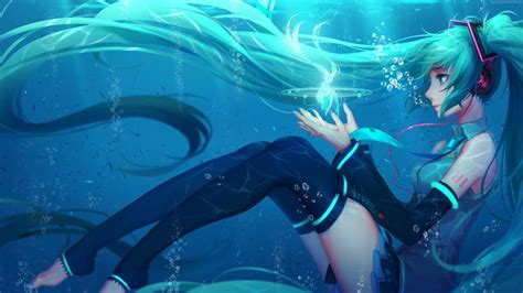 Desktophdwallpaper Org Personagens De Anime Hatsune Miku Wallpapers