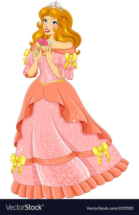 Beautiful Princess Royalty Free Vector Image Vectorstock Princess