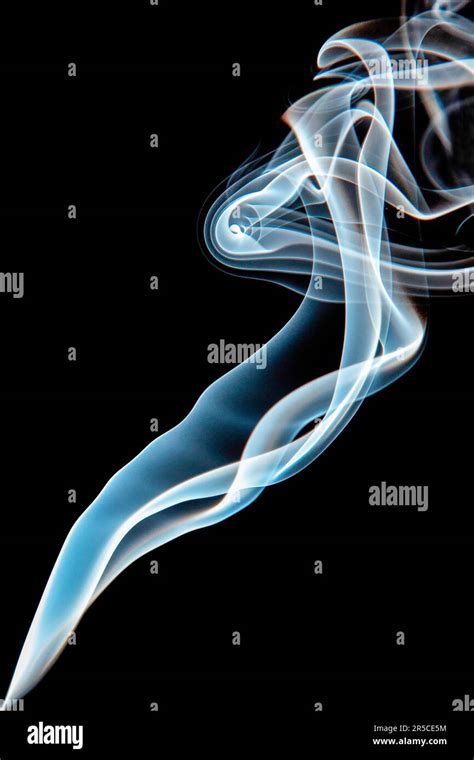 Incense Stick Smoke Trail Stock Photo Alamy