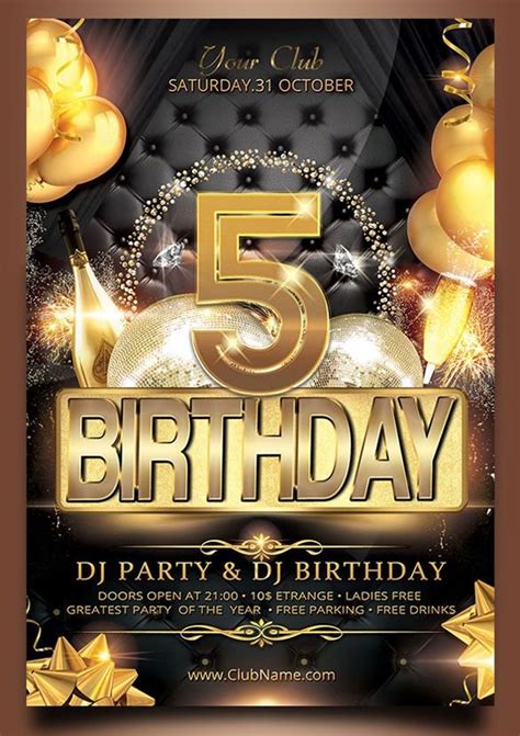 Birthday Flyer Templates Word Psd Ai Vector Eps Free Birthday