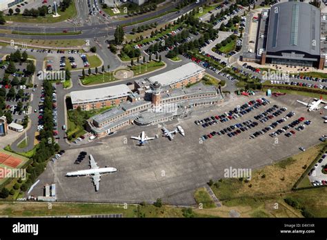 Aerial View Of The Former Speke Airport In Liverpool Uk Now A Crown