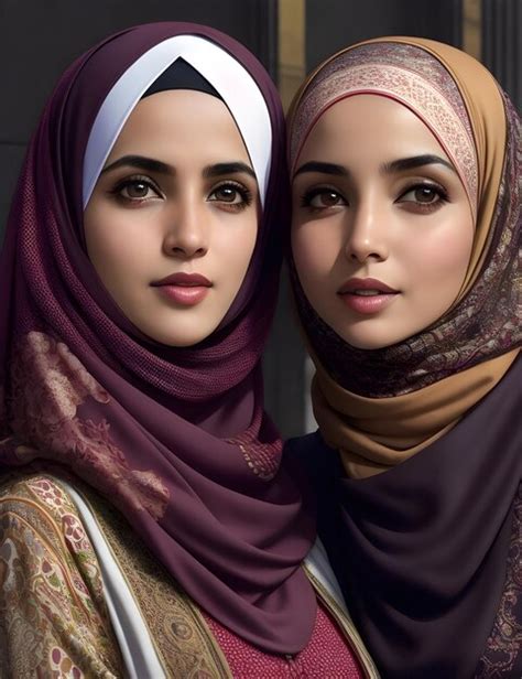 Premium Photo Hijabi Muslim Women