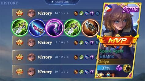 Build Beatrix Mobile Legends Tersakit 2024