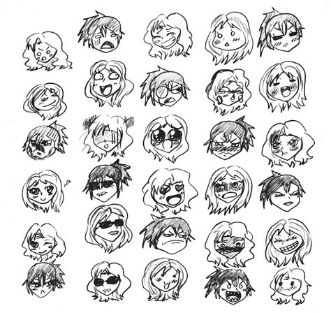 S.H.N. Chibi expressions by ChocoAni on DeviantArt