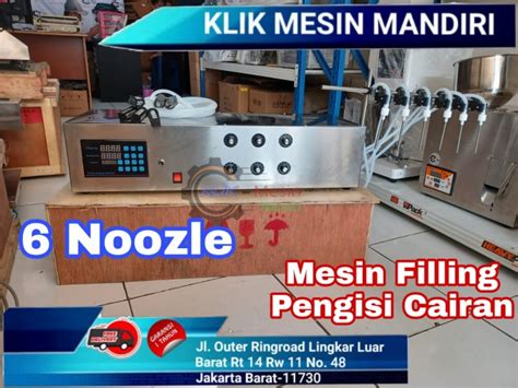 Jual Mesin Filling Pengisi Cairan Liquid 6 Noozle GFK 280S6 Noozle