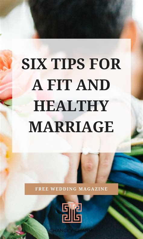 6 Tips For A Fit And Healthy Marriage Healthy Marriage Wedding