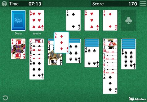 Klondike Solitaire (Arkadium) - Play Online on Flash Museum 🕹️