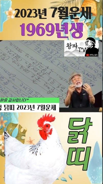 2023년 7월 닭띠운세 1969년생 7월운세 1969 닭띠운세 이달의운세 2023년운세 운세 띠운세 무료운세