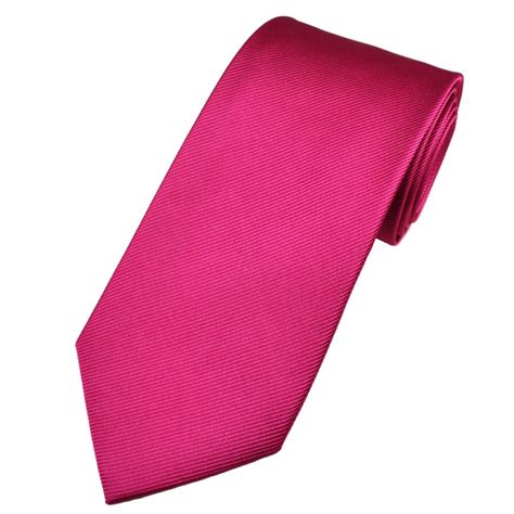 Plain Bright Pink Men S Silk Tie From Ties Planet UK