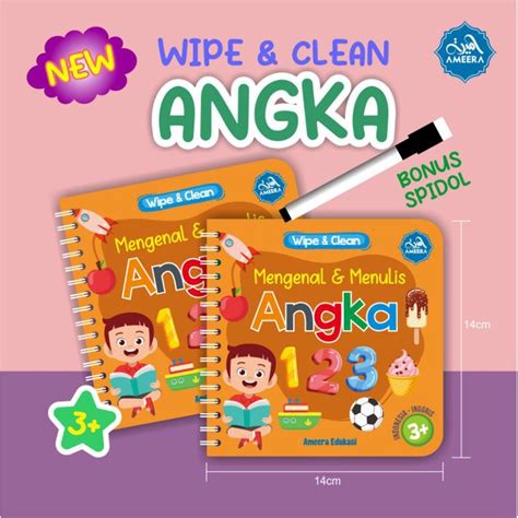 Jual Buku Wipe Clean Mengenal Dan Menulis Angka Shopee Indonesia