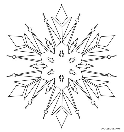 Coloring Picture Of A Snowflake