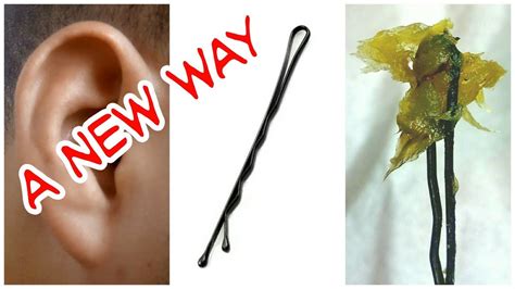 A New Way To Remove Ear Wax At Home Using A Hair Clip YouTube