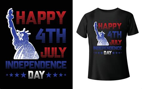 Happy 4th July Independence Day T Shirt Design Independence Day T